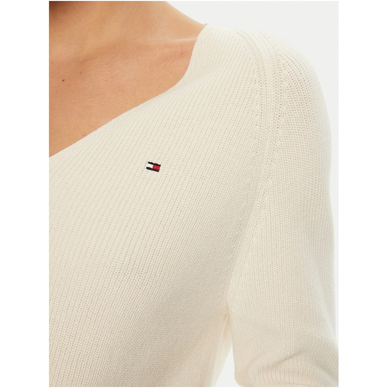 TOMMY HILFIGER Co cardi stitch v-nk